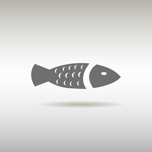fish icon logo head - Vector, afbeelding