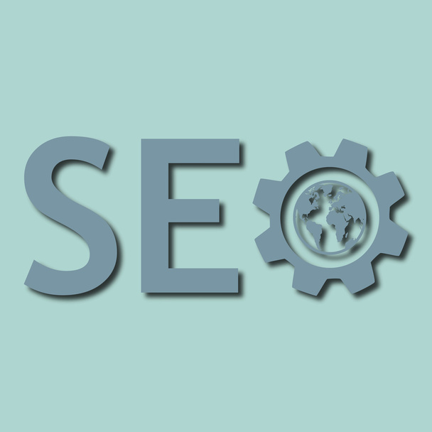 Modello di logo di design SEO. impostazione delle icone e una rete mondiale
 - Vettoriali, immagini