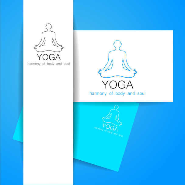 lotos yoga meditation - Vector, Image