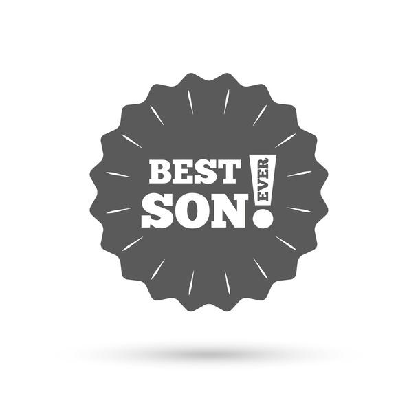 Best son ever sign icon. - Vector, Image
