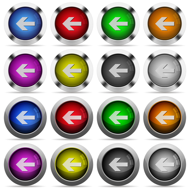 seta esquerda botão definido
 - Vetor, Imagem