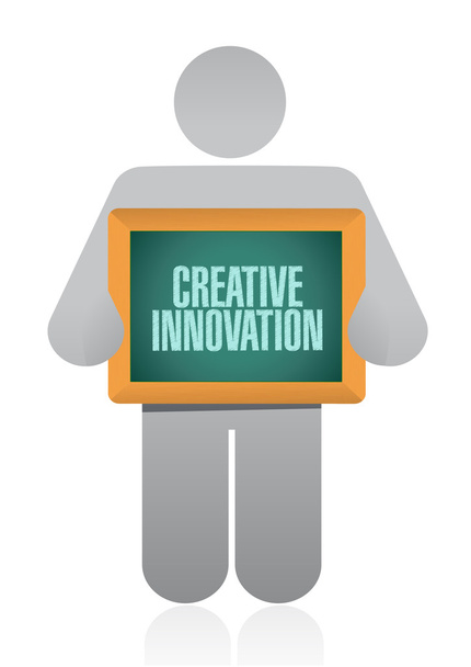 Creative Innovation avatar board sign concept - Foto, afbeelding