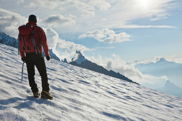 Alpiniste seul glacier
 - Photo, image