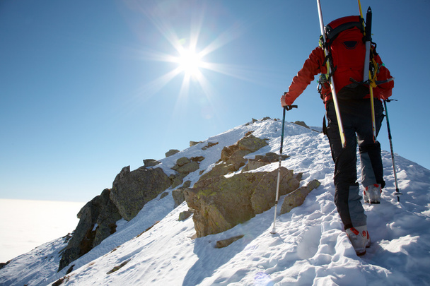 Αρσενικό σκι-ορειβάτης - Φωτογραφία, εικόνα
