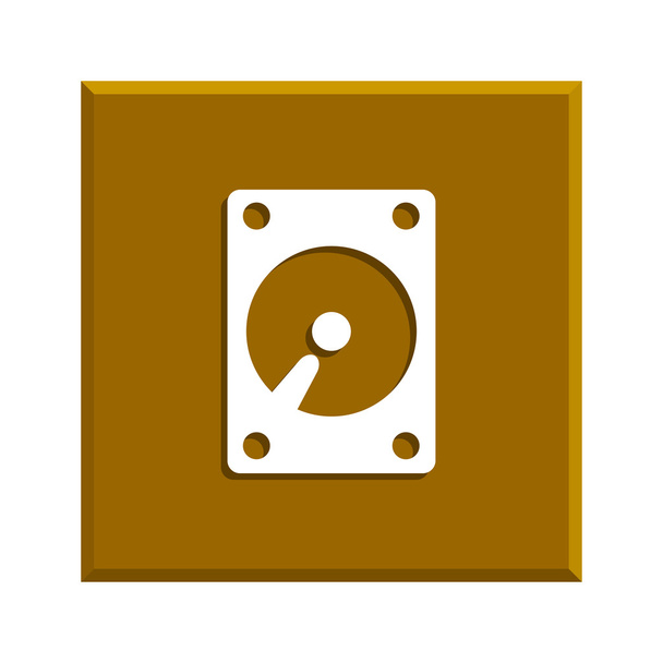 pevném disku ikona - Vektor, obrázek