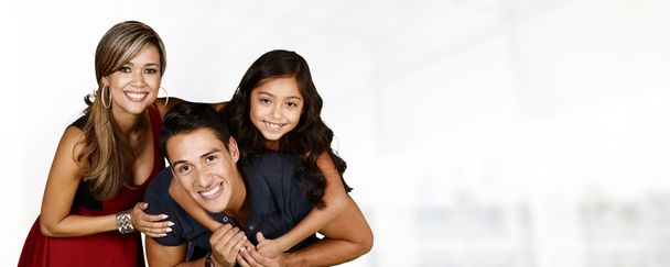 Hispanic Family Together - Фото, изображение
