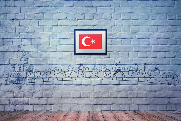 Bandera de Turquía, Mapa turco, Diseñar
 - Foto, Imagen