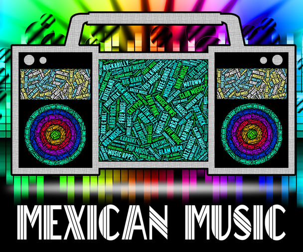 Mexican Music Indicates Sound Tracks And Harmonies - Photo, Image