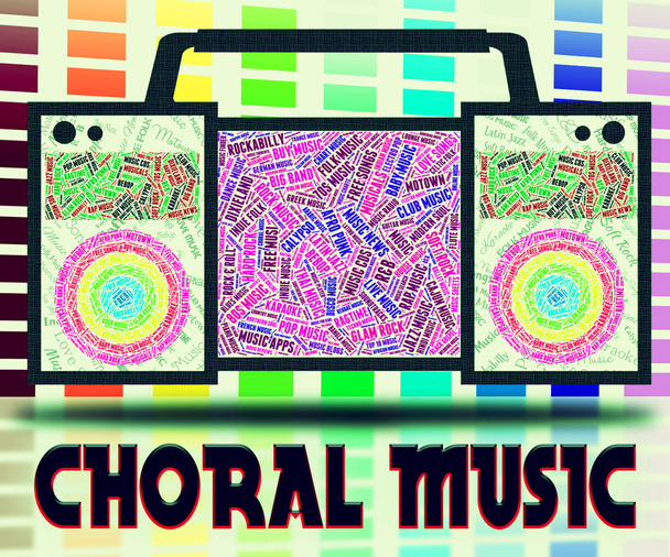 Música coral significa trilha sonora e coros
 - Foto, Imagem