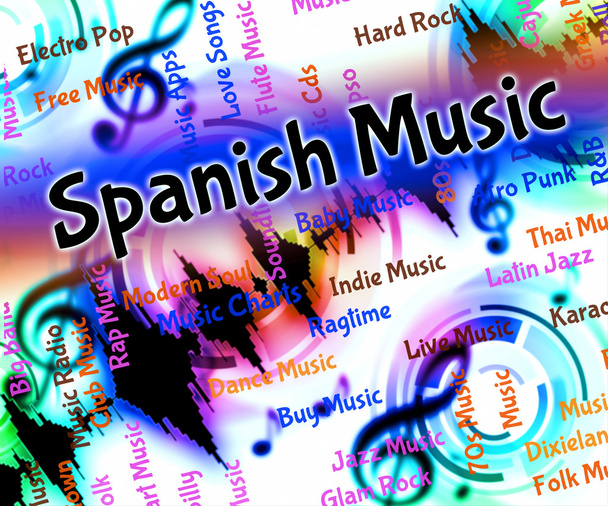 Muzyka hiszpańska reprezentuje Ameryki Łacińskiej i klasycznego - Zdjęcie, obraz