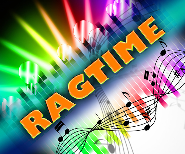 Ragtime Music Means Sound Tracks And Harmonies - Photo, Image