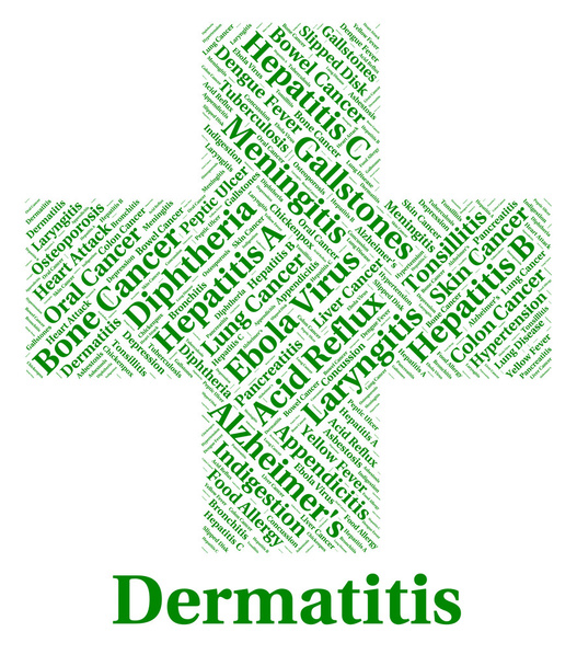 Захворювання дерматиту вказує на шкірні хвороби та наслідки
 - Фото, зображення