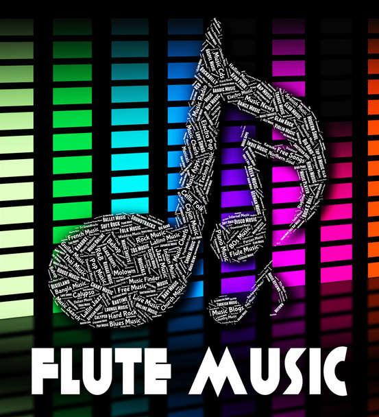 Musique pour flûte signifie bande sonore et audio
 - Photo, image