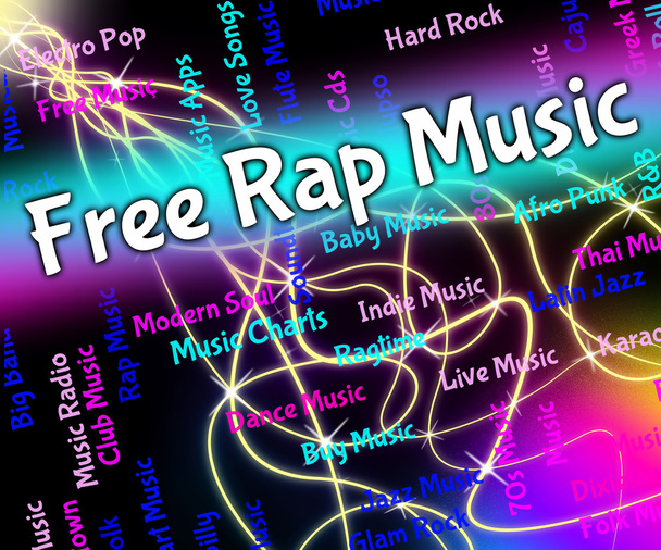 Muzyka wolna Rap pokazuje plucie barów i Audio - Zdjęcie, obraz