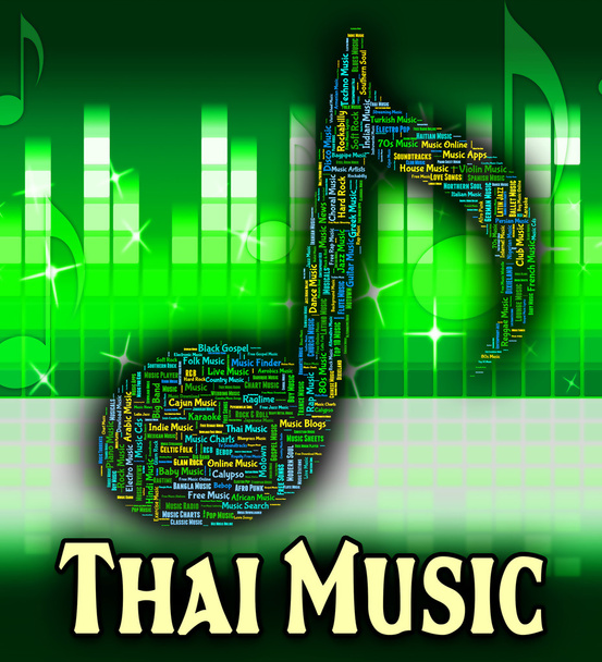 Tajski Muzyka pokazuje ścieżki dźwiękowe i Azji - Zdjęcie, obraz