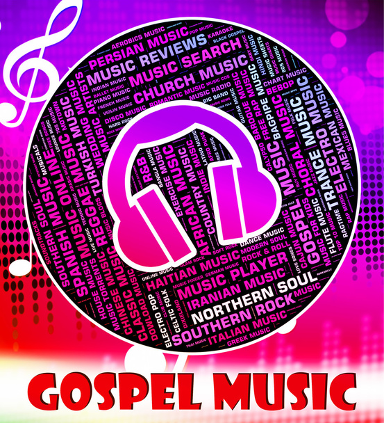 Gospel Music Means New Testament And Christian - Photo, Image