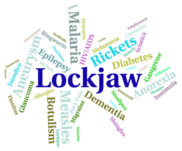 Lockjaw Illness Represents Complaint Malady And Trismus - Photo, Image