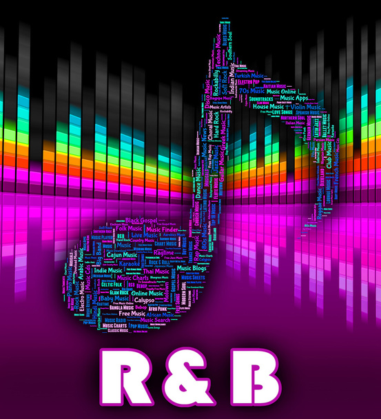 Rhythm And bluesa reprezentuje współczesny R&B i Audio - Zdjęcie, obraz