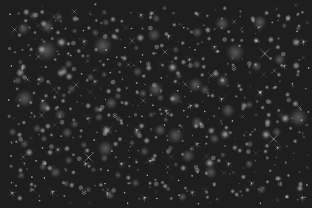 Sağanak Kar ile soyut koyu gri arka plan - Fotoğraf, Görsel