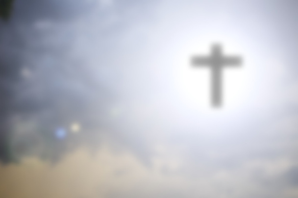 křesťanský kříž na obloze. - Fotografie, Obrázek