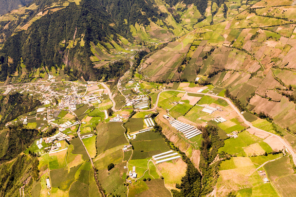 Повітряний постріл Еквадорських сільськогосподарський регіон - Фото, зображення