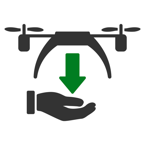 Unload Drone Icon - Vector, imagen