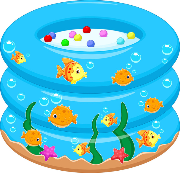 Vasca da bagno per bambini cartone animato
 - Vettoriali, immagini
