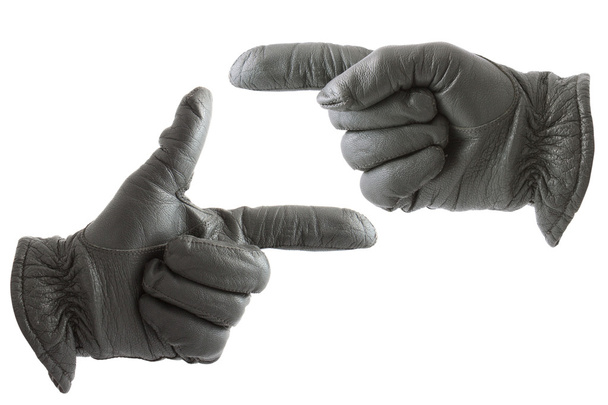 Hands in gloves - Foto, afbeelding