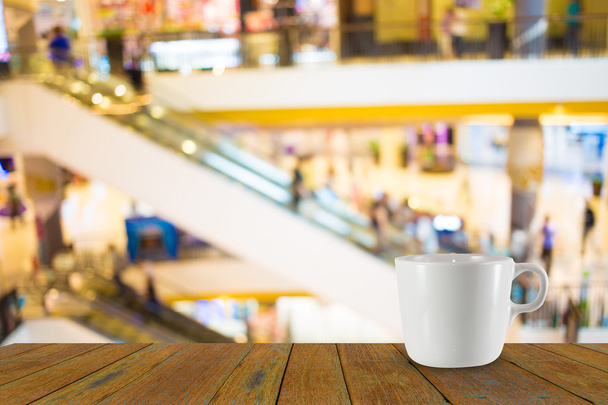 Blurred image of shopping mall and bokeh background - Photo, Image