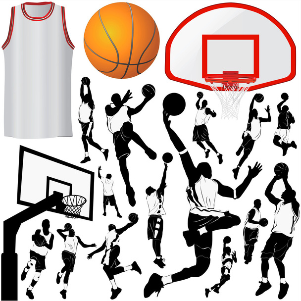 Baloncesto y equipos
 - Vector, Imagen