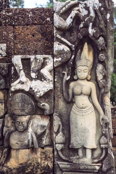 Angkor Thom Vista del templo, Siem Reap, Camboya
 - Foto, imagen