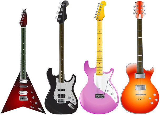 Guitars set - Vector, Image