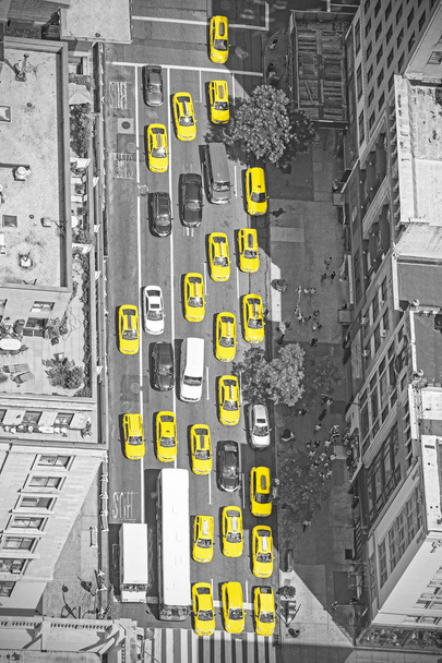 New York Taxis von oben. - Foto, Bild