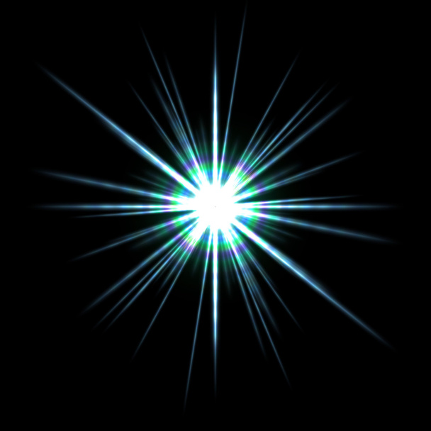 Explosão da estrela da chama solar
 - Foto, Imagem