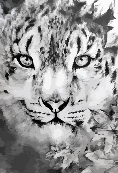 crayon léopard art
 - Vecteur, image