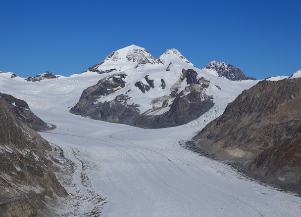 Eiger and Aletsch Glacier - Photo, Image