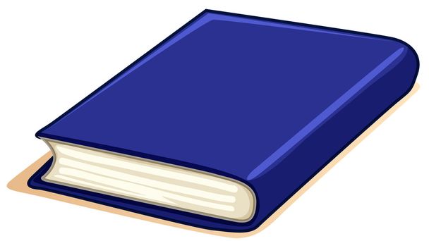 Χοντρό βιβλίο με μπλε εξώφυλλο - Διάνυσμα, εικόνα
