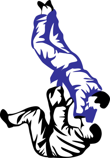 judo lucha ilustración
 - Vector, imagen