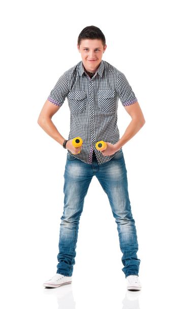 férfi dumbells - Fotó, kép