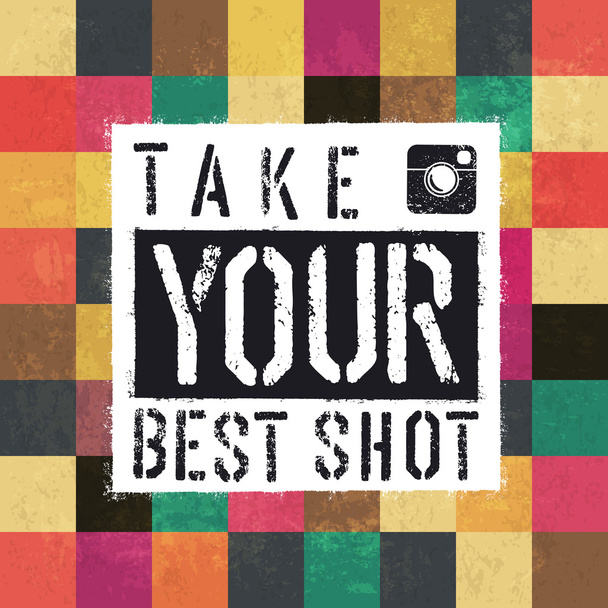 Take your best shot. - Вектор,изображение