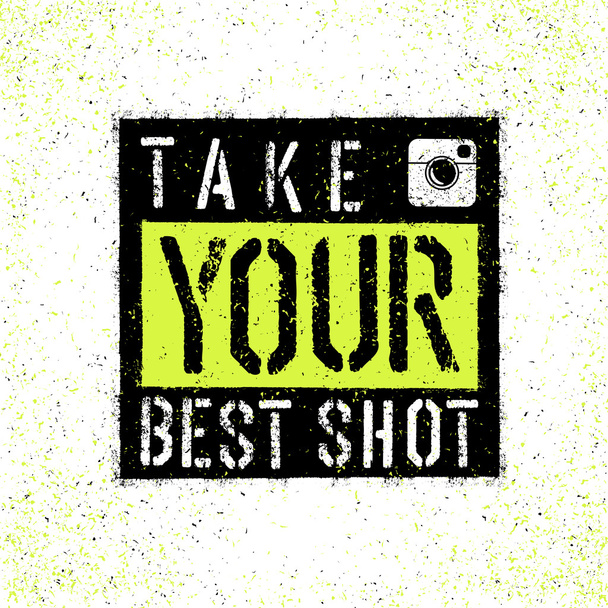 Take your best shot. - Wektor, obraz