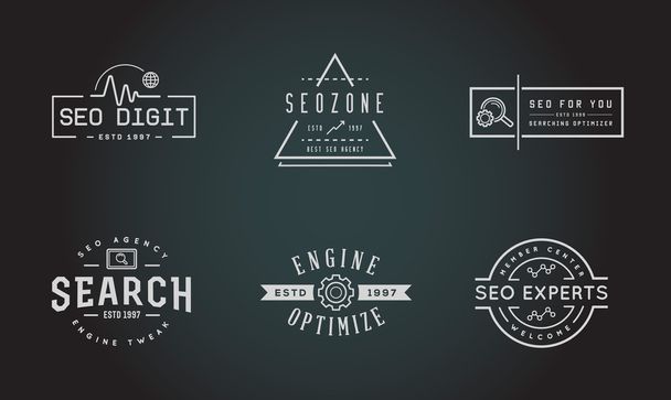 SEO Search Engine Optimisation Icons - ベクター画像