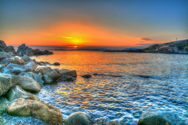 colorful sunset in Alghero - Photo, Image