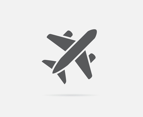 Icono de avión o avión
 - Vector, Imagen