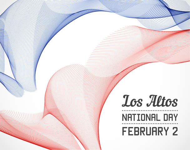 Nationale dag van Los Altos - Vector, afbeelding