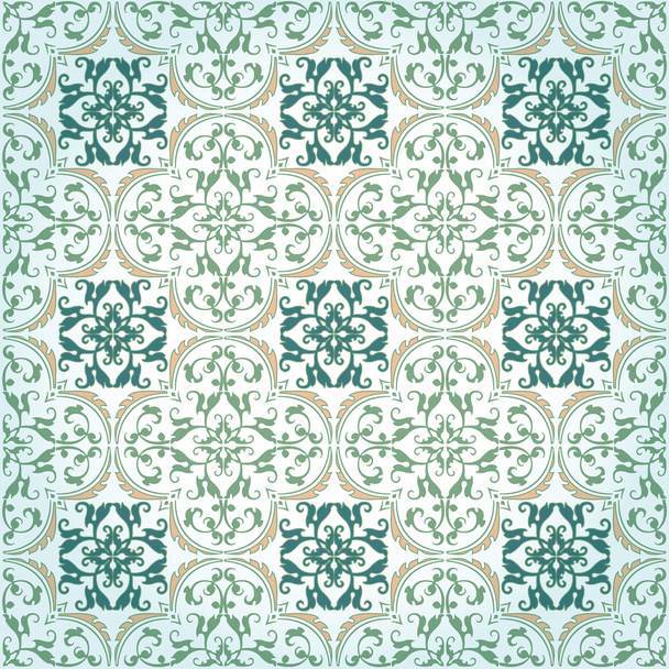 Seamless Damask Background Pattern - Vector, Image