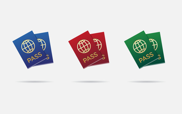 Set di cittadinanza o passaporto straniero ID
 - Vettoriali, immagini