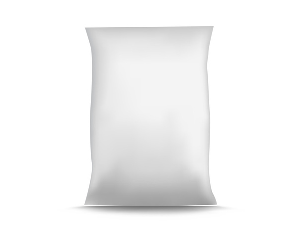Blank White Foil Food Packaging - Vector, Image