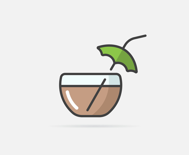 Cocktail Logo or Icon - Vector, Image