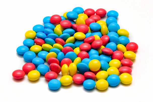 Vértes lövés a színes cukorkák - Fotó, kép